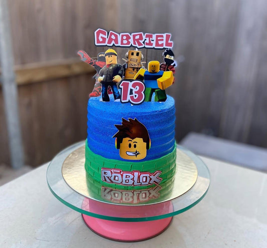 Roblox Cake Topper – Printable Party Decoration