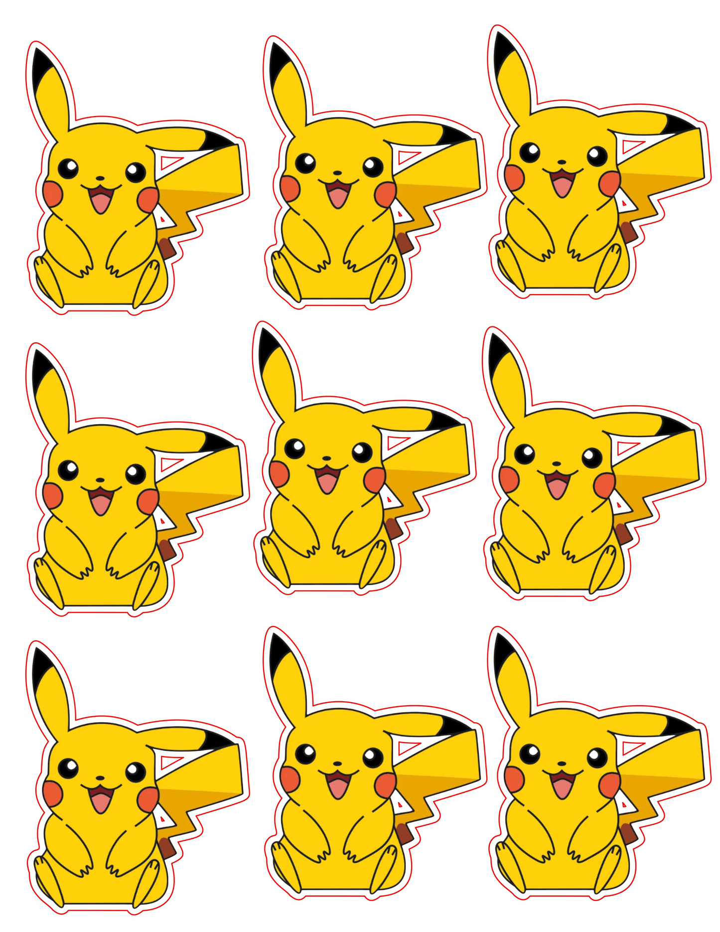 Pikachu Box Character – Printable Decoration