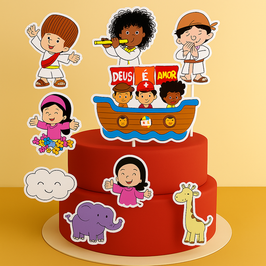Palavrinhas Cake Topper – Printable Party Decoration