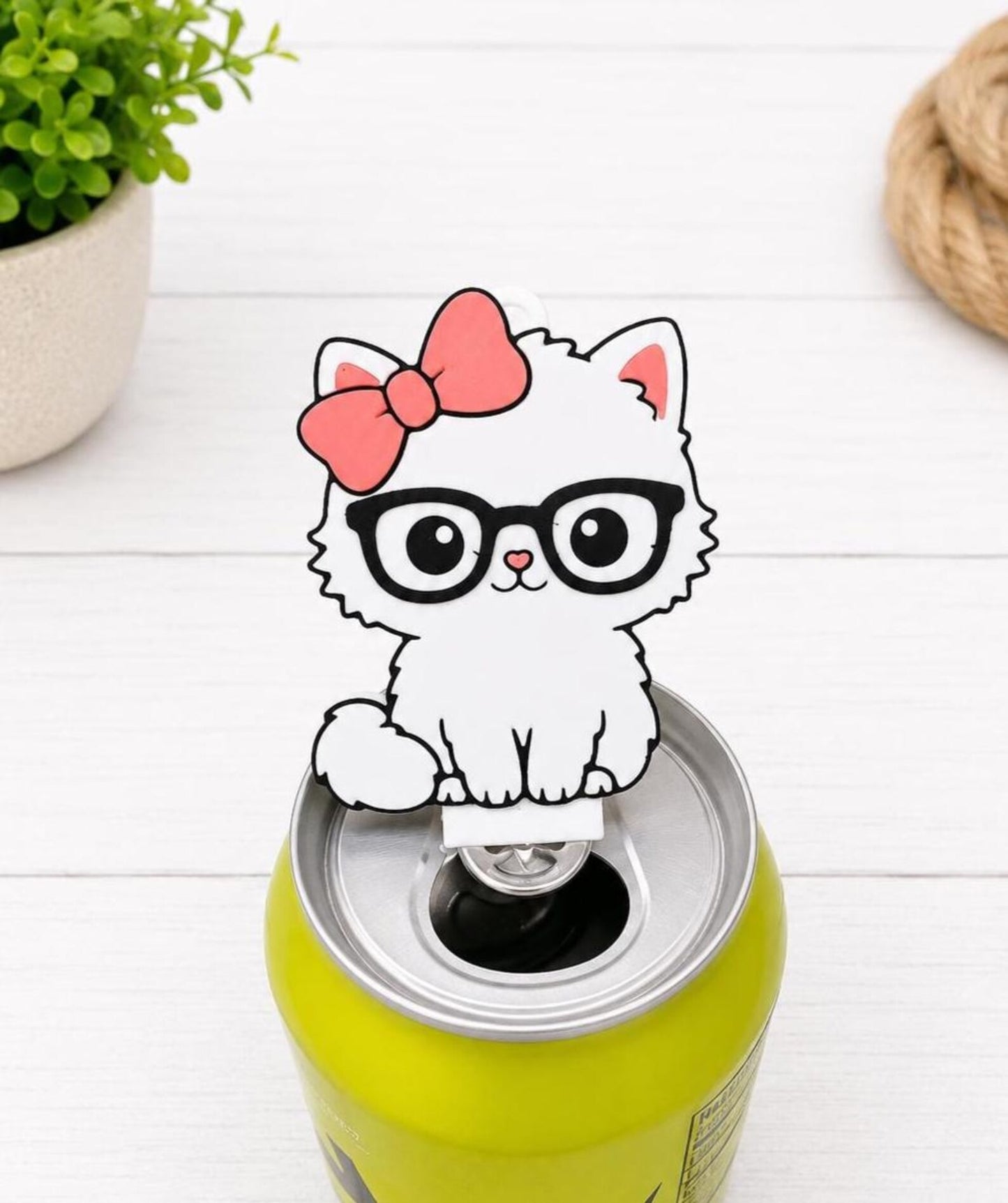 Kitten Can Tab Opener Keychain