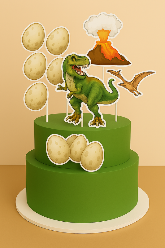 Jurassic Park Cake Topper – Printable Party Decoration