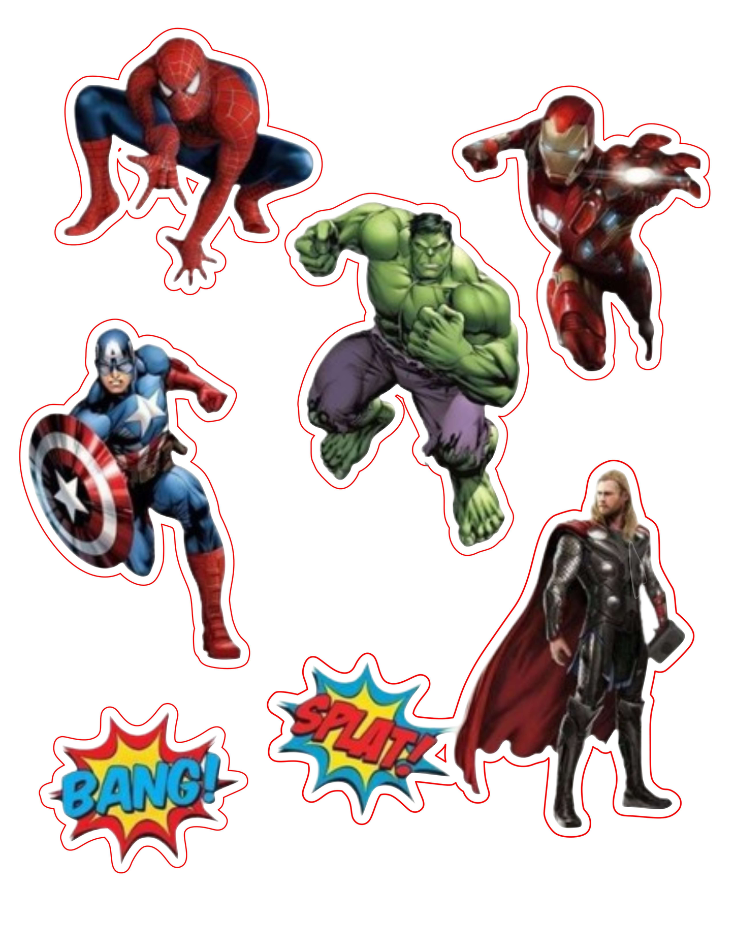 Avengers Cake Topper – Heroic Party Decor