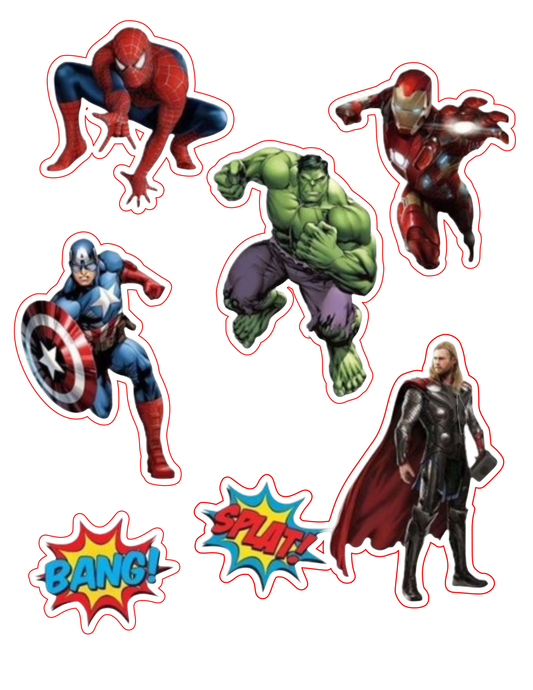 Avengers Cake Topper – Heroic Party Decor