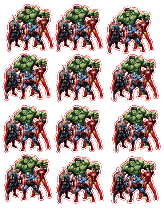 Avengers Box Characters – Printable Decoration