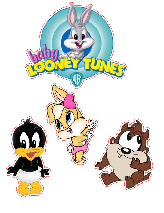 Baby Looney Tunes Cake Topper – Printable Party Decoration