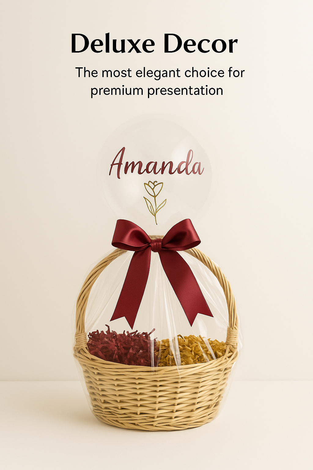 Deluxe Decor Basket