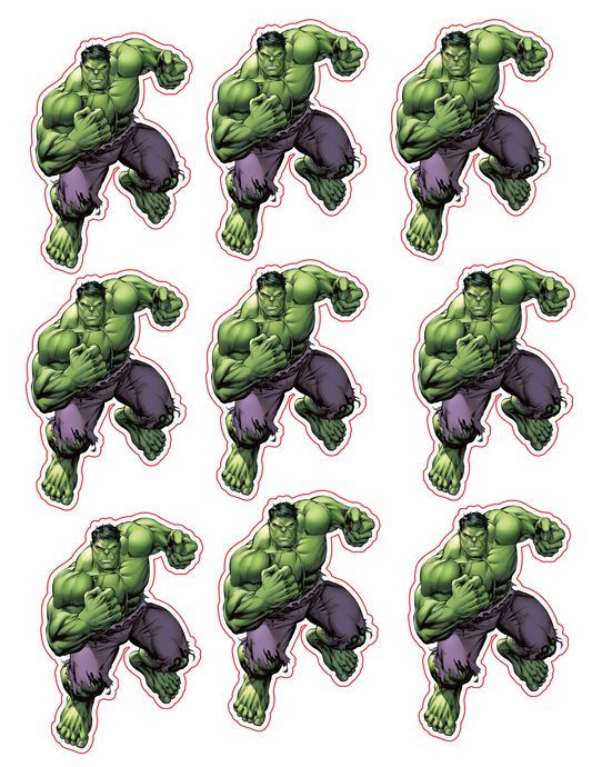 Hulk Box Character – Printable Decoration