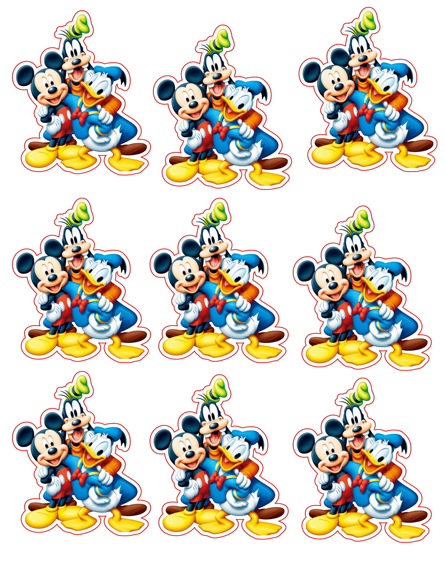 Mickey & Friends Box Characters – Printable Decoration