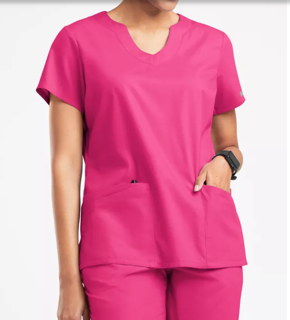 Butter-Soft Originals Women's 6-Pocket Scallop Neck Scrub Top
