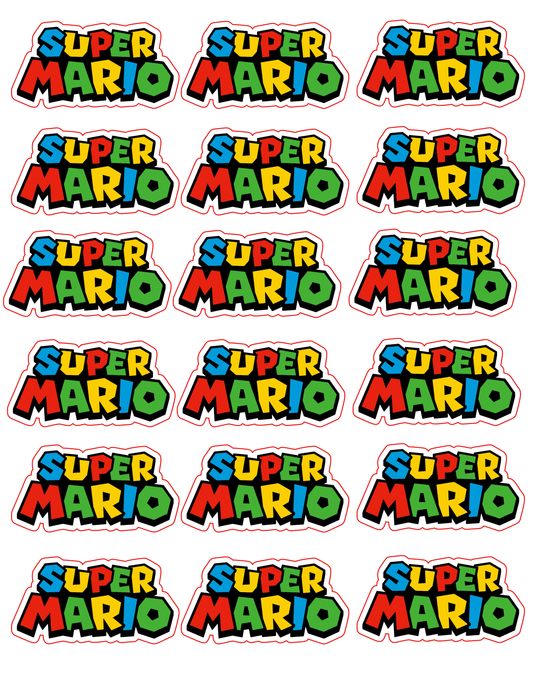 Super Mario Box Logo – Printable Decoration