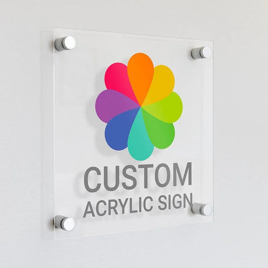 custom acrylic sign without LED