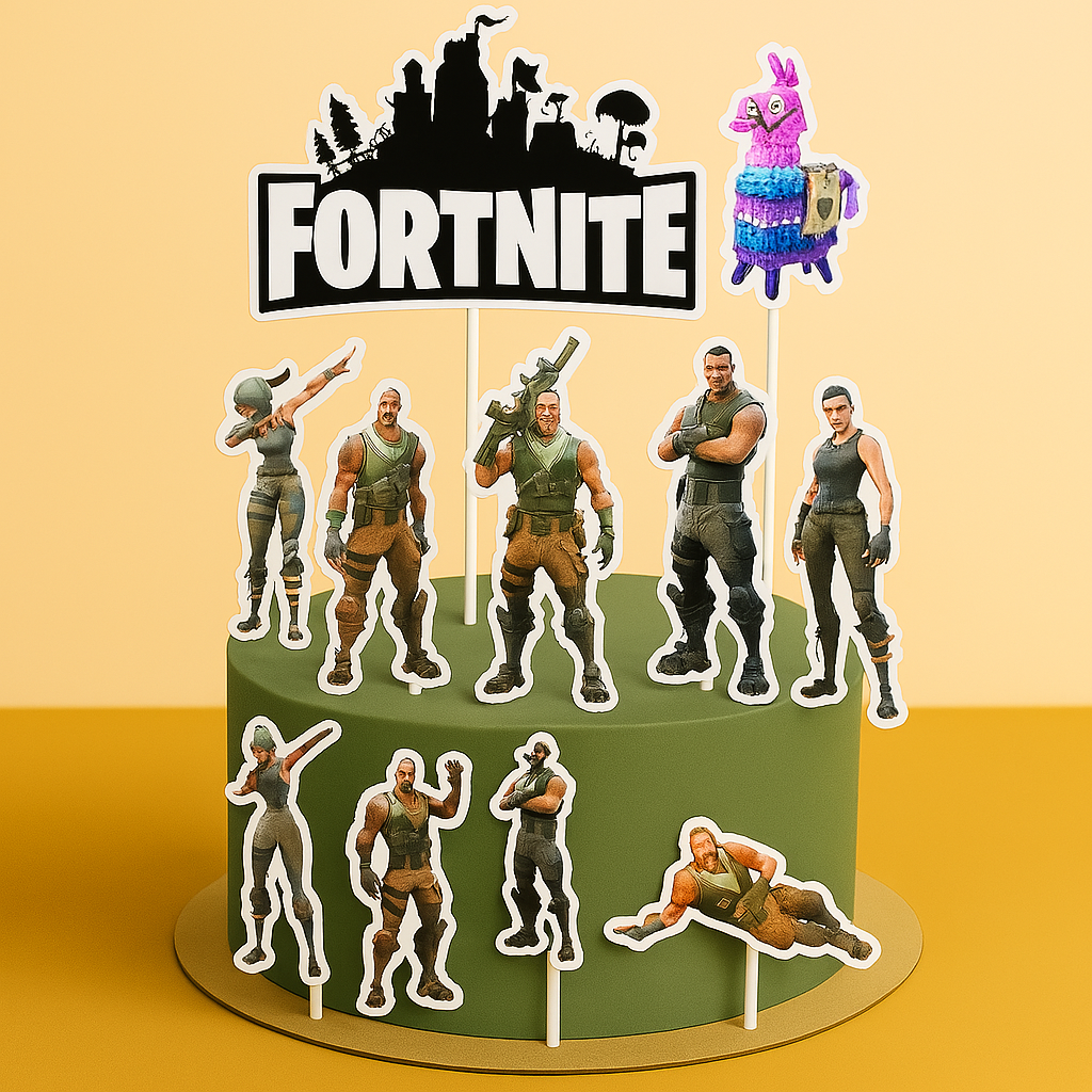 Fortnite Cake Topper – Printable Party Decoration